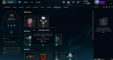 CONTA COM SKINS RARAS E FULL CHAMPS.