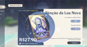 Conta Genshin lvl 55