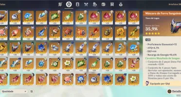 Conta Genshin lvl 55