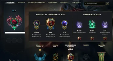 Platina 4 com TODOS os champs e 164 Skins ( MAIN MID )