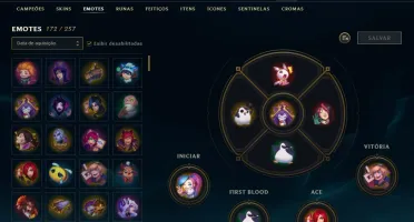Conta LOL Ouro 4, 166 Skins Level 564, Prestigios Borda etc
