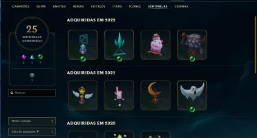 Conta LOL Ouro 4, 166 Skins Level 564, Prestigios Borda etc