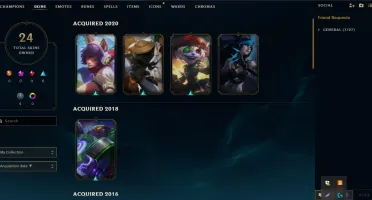 Conta Ouro 4 (winrate altissimo) 84 Campeões - 24 skins