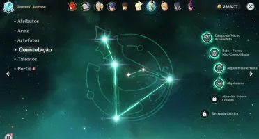 AR 32 Genshin Impact Diluc+Qiqi+Zhongli C2 + Sucrose C4