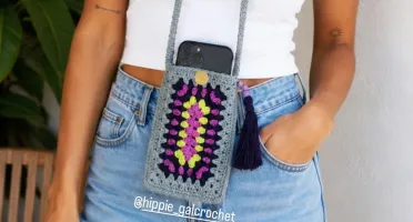 Porta Celular de Crochê