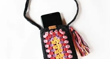 Porta Celular de Crochê