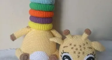 Amigurumi Girafa Monta e Desmonta