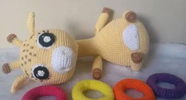 Amigurumi Girafa Monta e Desmonta