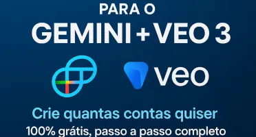 Aprenda fazer contas grátis GEMINI PRO + VEO 3 (30 dias!!)