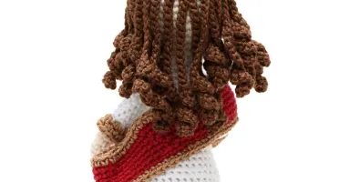 Imagem de Jesus Cristo em Amigurumi