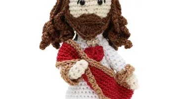 Imagem de Jesus Cristo em Amigurumi