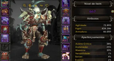 Conta WOW Blizzard - Transmogs, Mounts (2940 de IO)