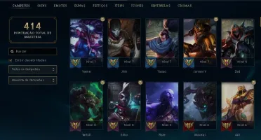 Conta League Of Legends B2 c/ 46 skins