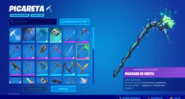 Conta Fortnite com skins antigas e minty pickaxe