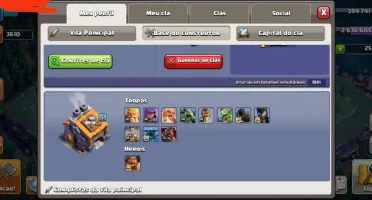 Vendo conta clash of clans / clash royale upadas