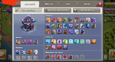Vendo conta clash of clans / clash royale upadas