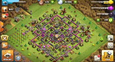 clash of clans cv11 semi full + clash royale barato