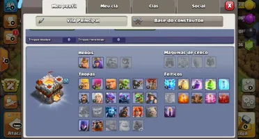 clash of clans cv11 semi full + clash royale barato