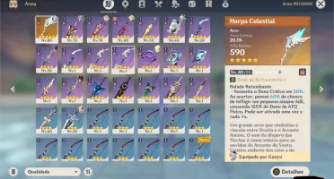 GENSHIN IMPACT - AR41 - HUTAO + GANYU + ALBEDO + HARPA +5*