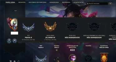 Conta ouro 4 com 140 Champs e 160 Skins + 4 Vitoriosas