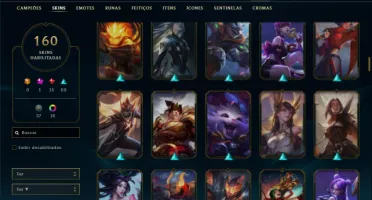 Conta ouro 4 com 140 Champs e 160 Skins + 4 Vitoriosas