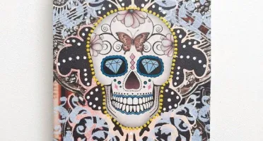 Porta Chave Caveira Estampada 4