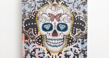 Porta Chave Caveira Estampada 4