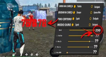 Free Fire Sensibilidade Mobile igual Regedit e Emulador 2024