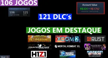 CONTA STEAM 106 JOGOS 121 DLC'S