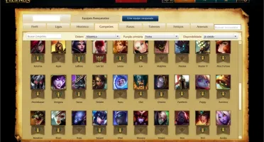 League Of Legends, 79 Champ, 19 Skin, Borda Ouro