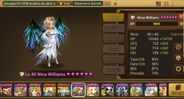 Conta top Summoners War, com 3 Ld Nat 5, pve pronto