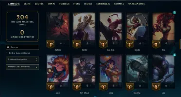 Esmeralda 2 com 100 Champs e 18 Skins