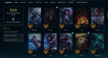 Esmeralda 2 com 100 Champs e 18 Skins