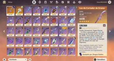 Conta bem upada com 6 personagens e 2 armas t5