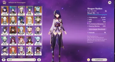 Conta bem upada com 6 personagens e 2 armas t5