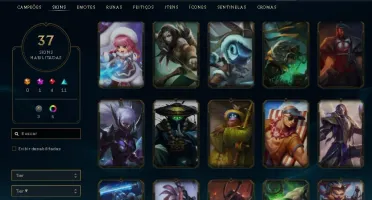 Conta PLATINA 3 COM **37 SKINS**