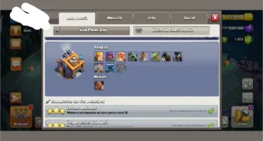 CV 11 quase Full, CC 9 quase Full também e 1800 gemas