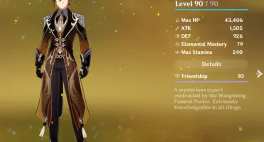 Conta Genshin Impact Ar 56 Main Xiao