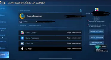 Conta Mobile Legends Ex-Glória Mitica +800 pts+Top BR Kimmy