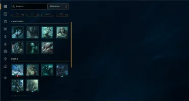 Unranked com 31 Champs e 2 Skins ( ex platina )