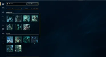Unranked com 31 Champs e 2 Skins ( ex platina )