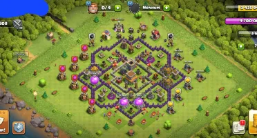 clash of clans cv8 e clash royale arena 11