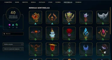 Conta LoL Gold IV Diversas skins e icones.