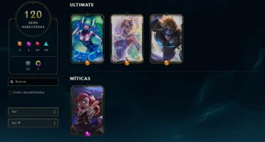 Vendo Conta do League of legends 136 heróis/ 120 skins