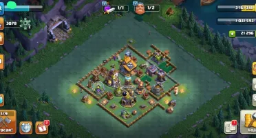 Cv 12 100% Full Com 6 Construtores - Clash of Clans