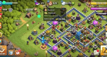 Cv 12 100% Full Com 6 Construtores - Clash of Clans
