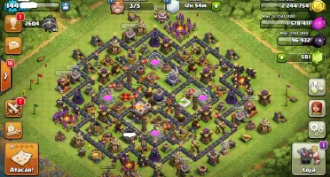 Clash of Clans cv 10 full troca de nome barato