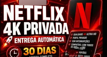Netflix 4K Tela Privada 30 Dias! - Entrega Automática