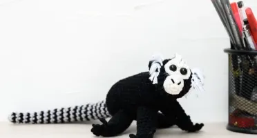 Sagui em Amigurumi