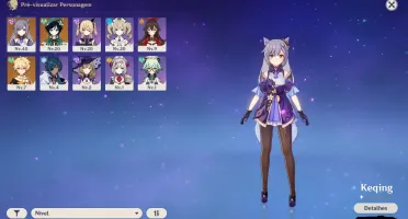 Conta Genshin Impact - Keqing¹ + Venti¹ + Outros [Rank 20]